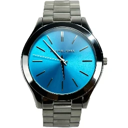 Slim Runway Stainless Steel Watch Blue Silver MK3292 NO BOX