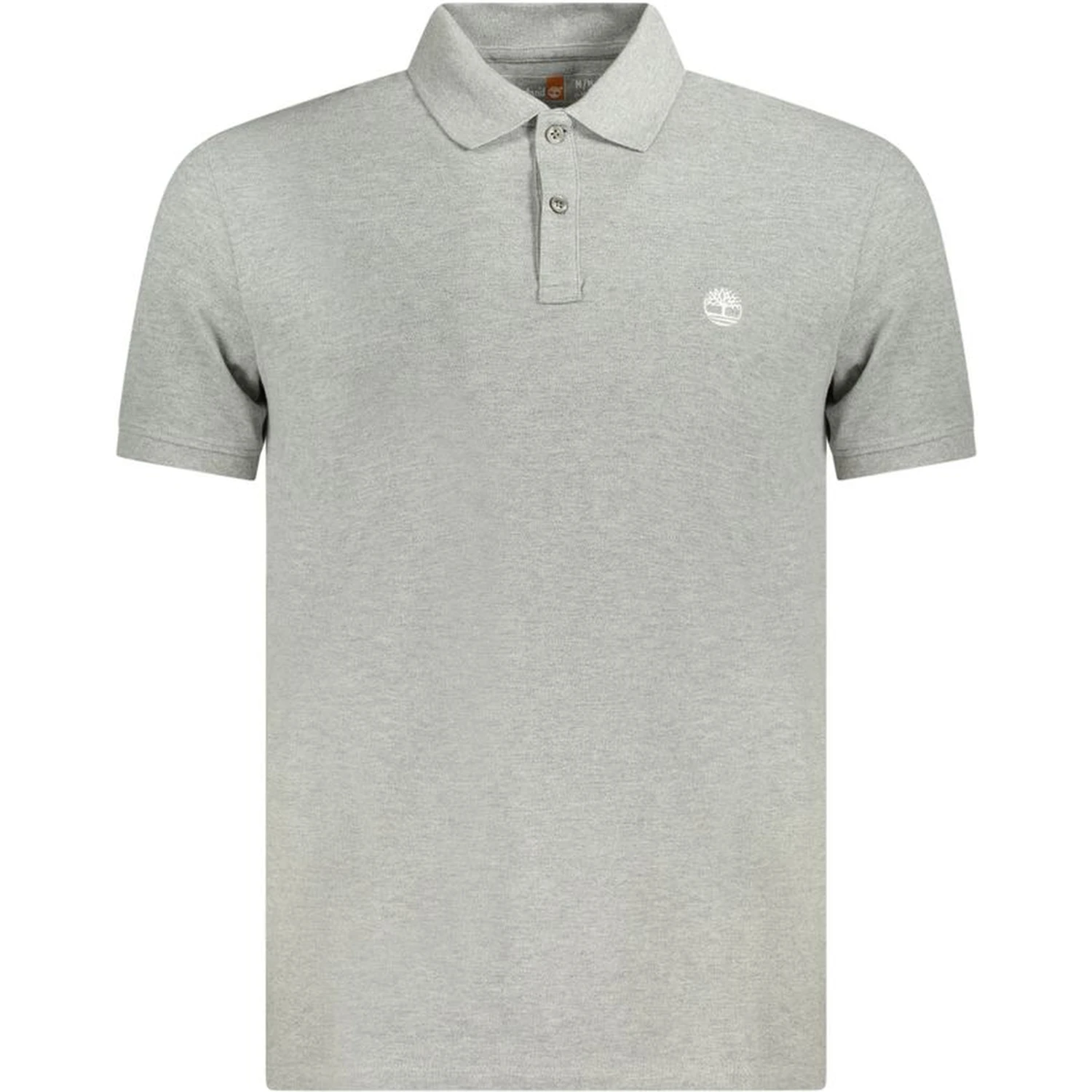 Gray Cotton Polo Shirt