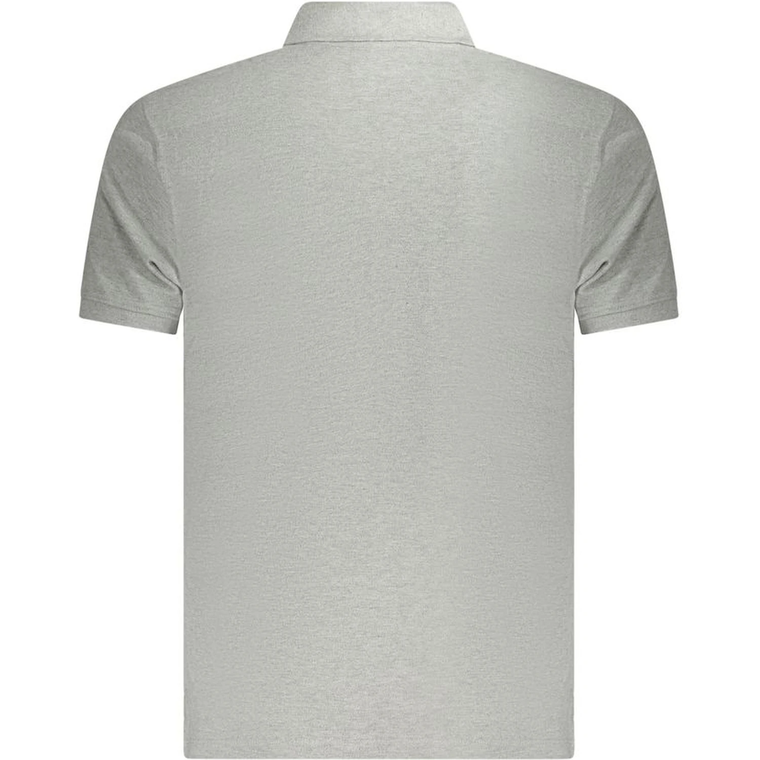 Gray Cotton Polo Shirt