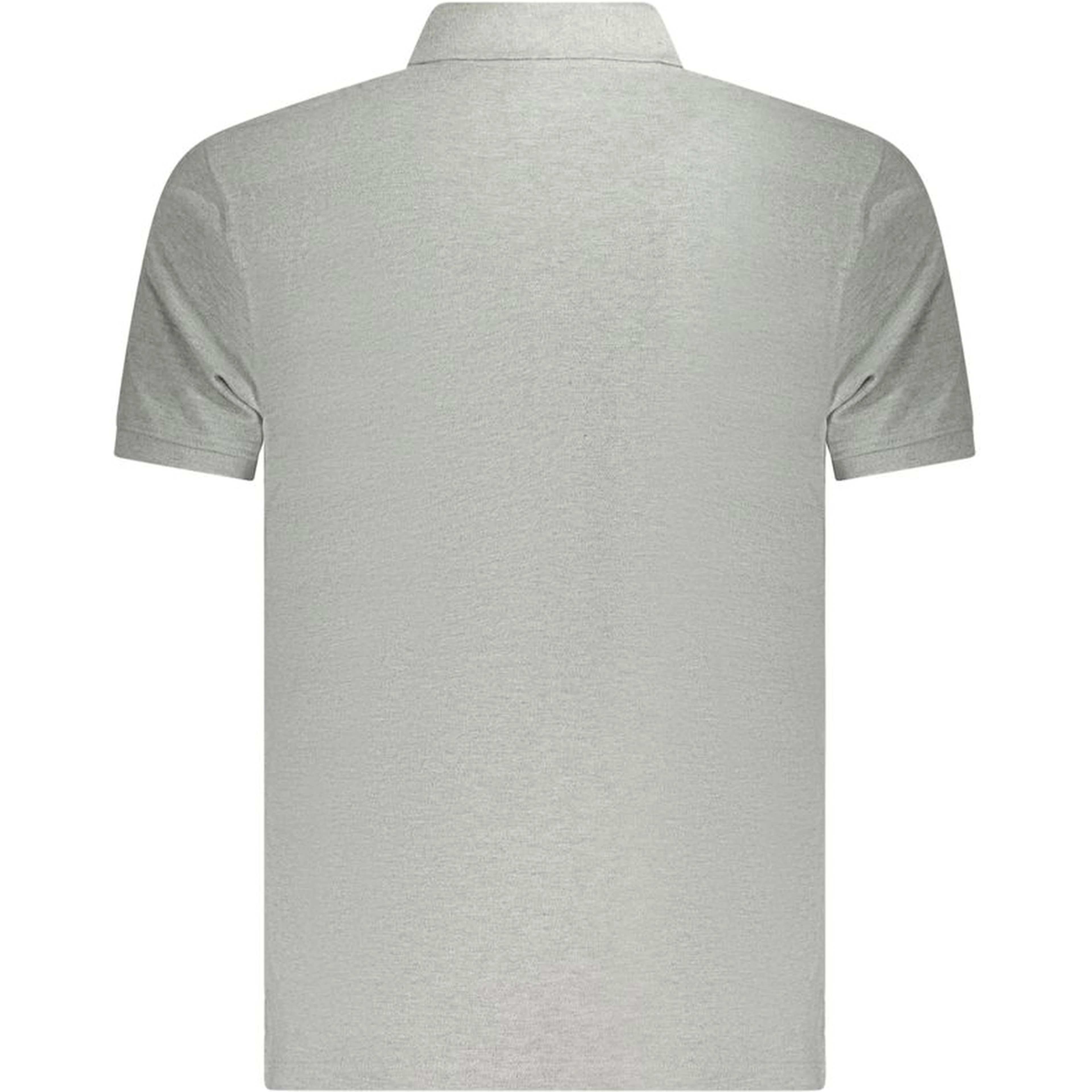 Gray Cotton Polo Shirt