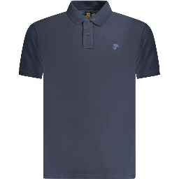 Blue Cotton Polo Shirt