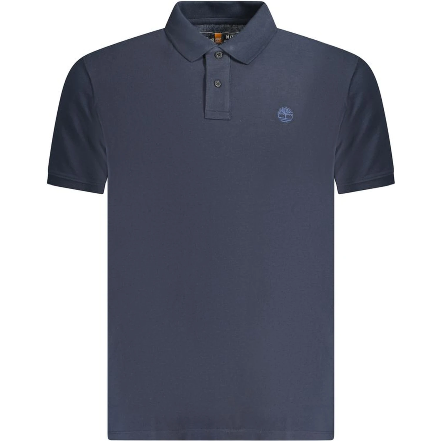 Blue Cotton Polo Shirt