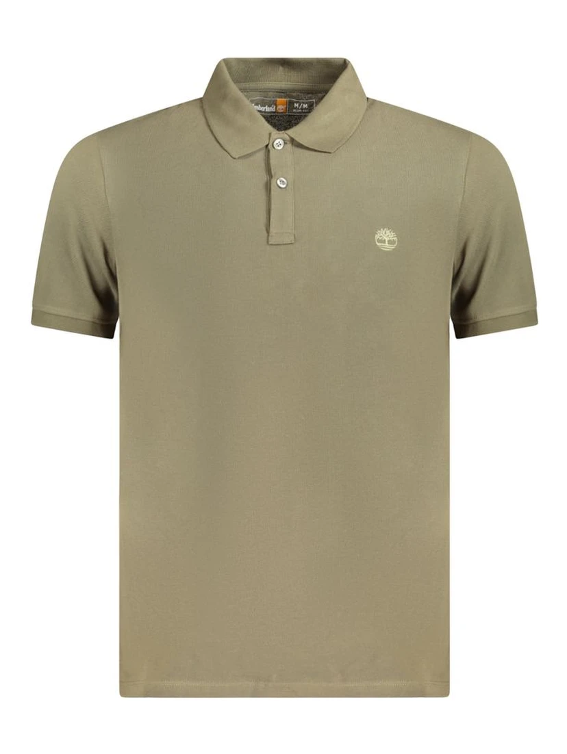 Green Cotton Polo Shirt