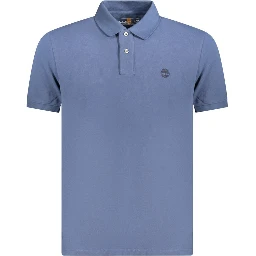 Blue Cotton Polo Shirt