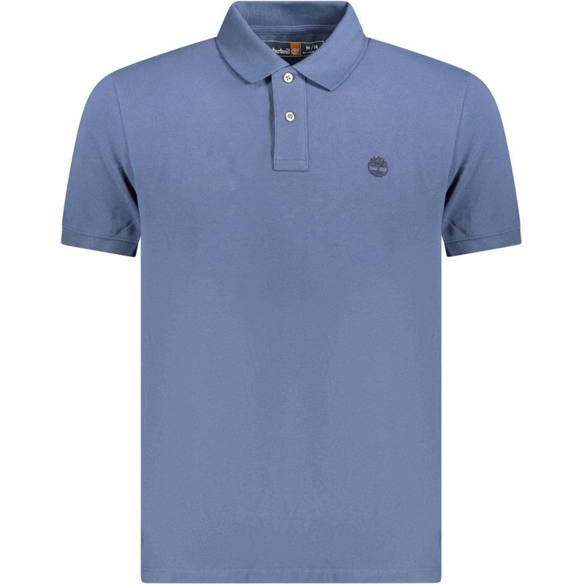 Blue Cotton Polo Shirt