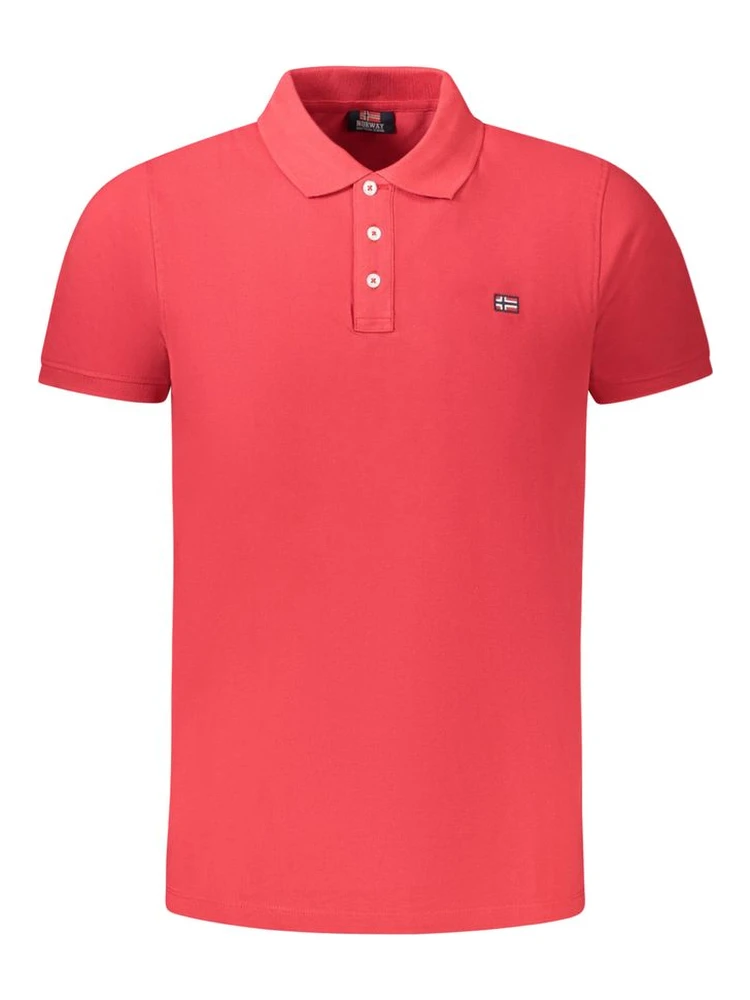 Red Cotton Polo Shirt