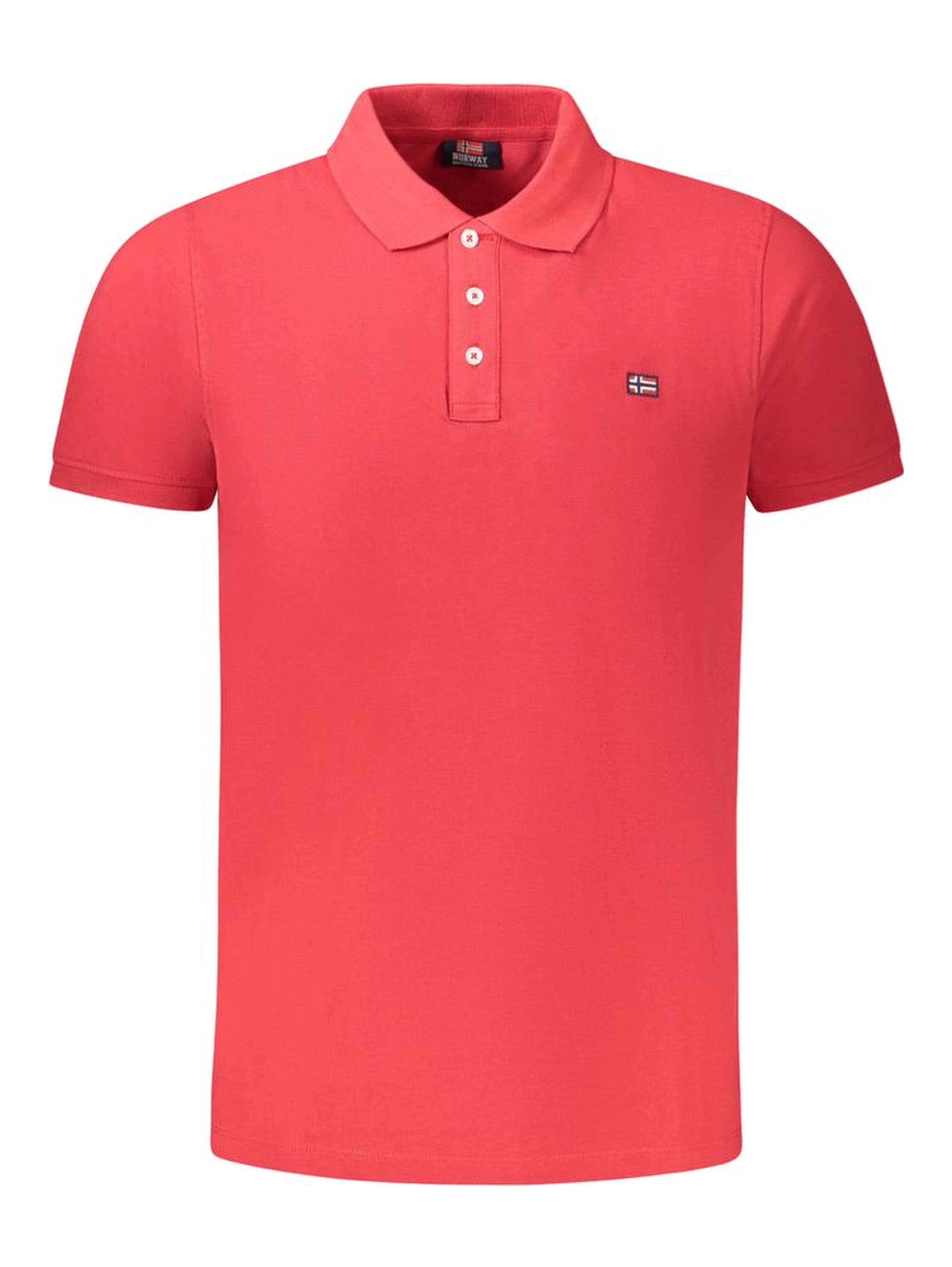 Red Cotton Polo Shirt