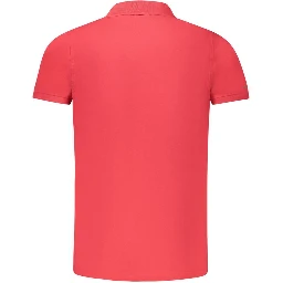 Red Cotton Polo Shirt
