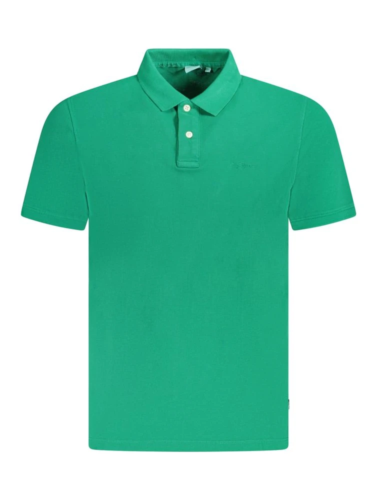 Green Cotton Polo Shirt