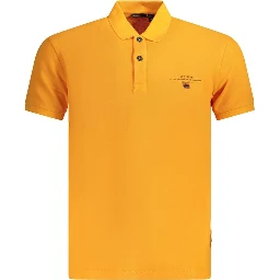 Orange Cotton Polo Shirt