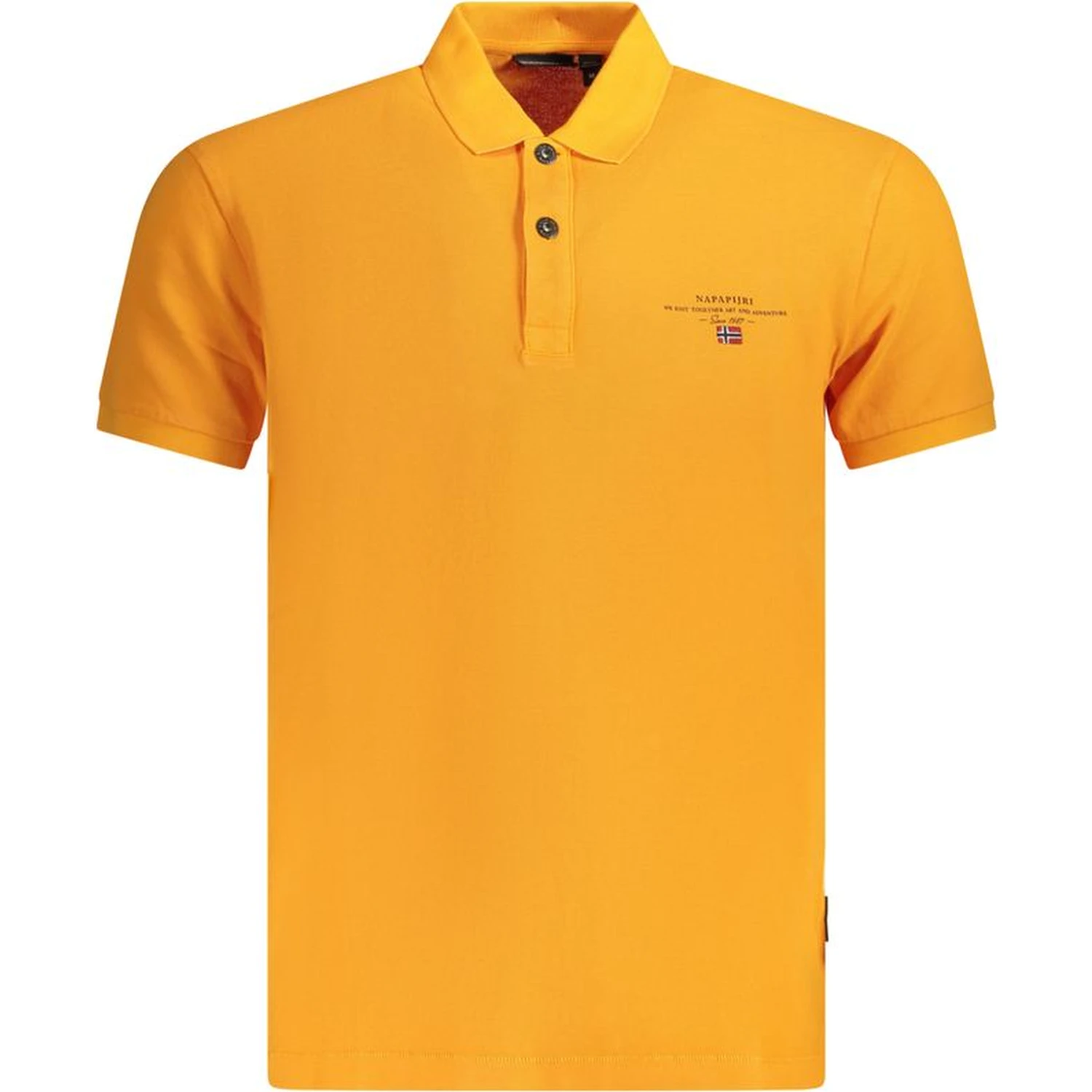 Orange Cotton Polo Shirt