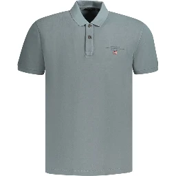 Gray Cotton Polo Shirt