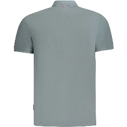 Gray Cotton Polo Shirt