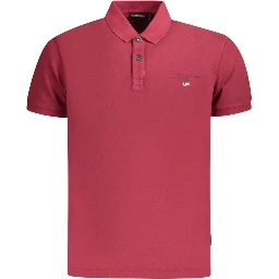 Red Cotton Polo Shirt