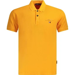 Orange Cotton Polo Shirt