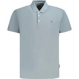 Gray Cotton Polo Shirt