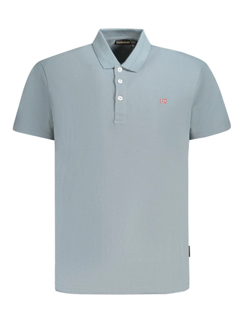 Gray Cotton Polo Shirt