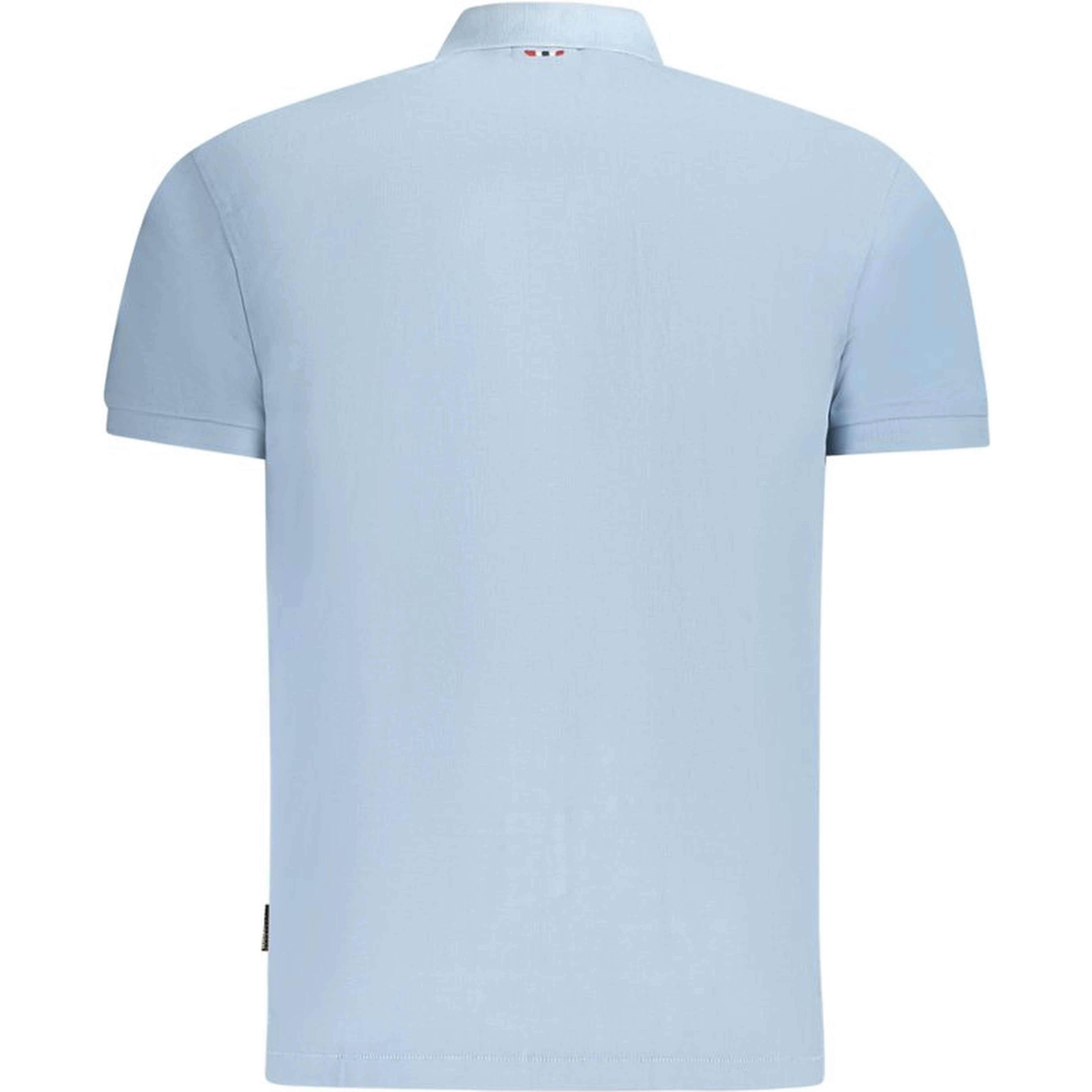 Blue Cotton Polo Shirt
