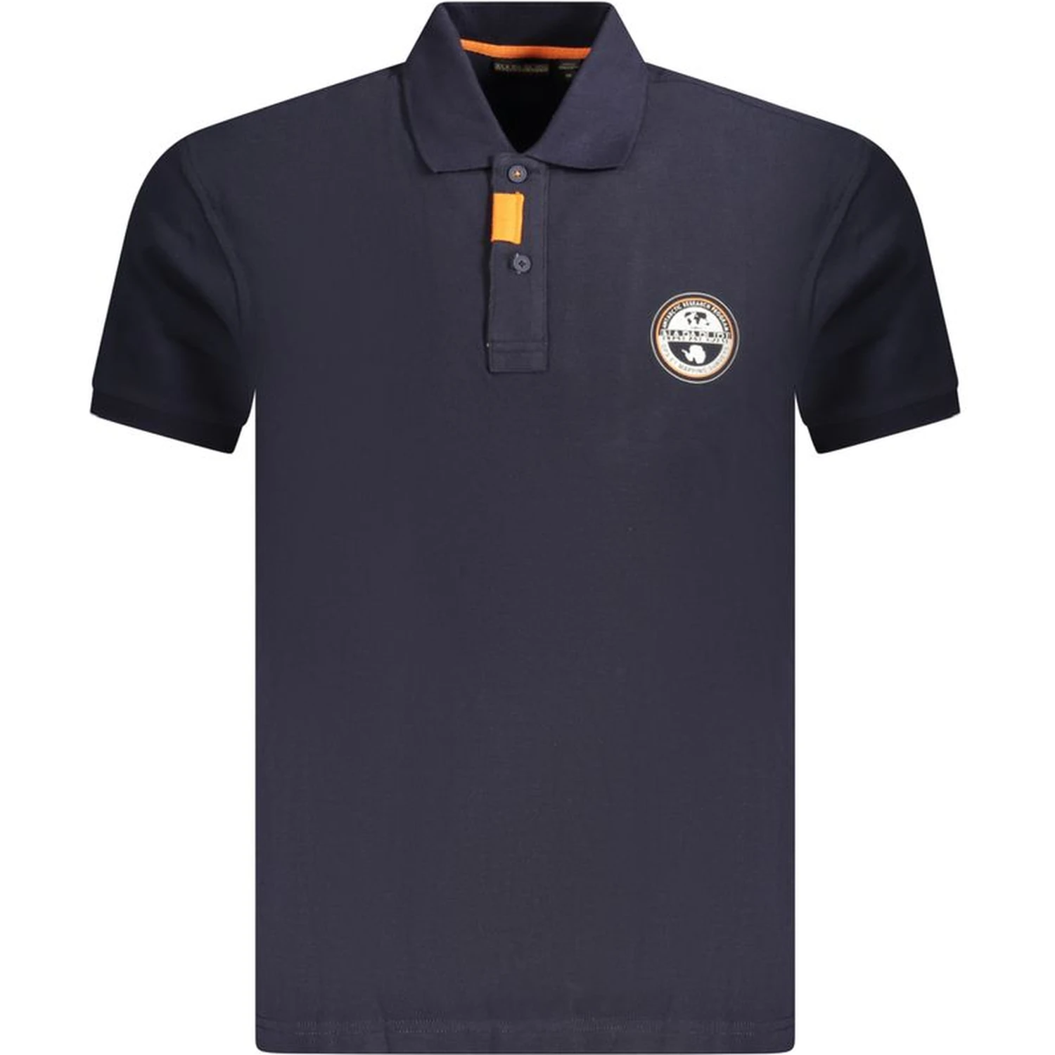 Blue Cotton Polo Shirt