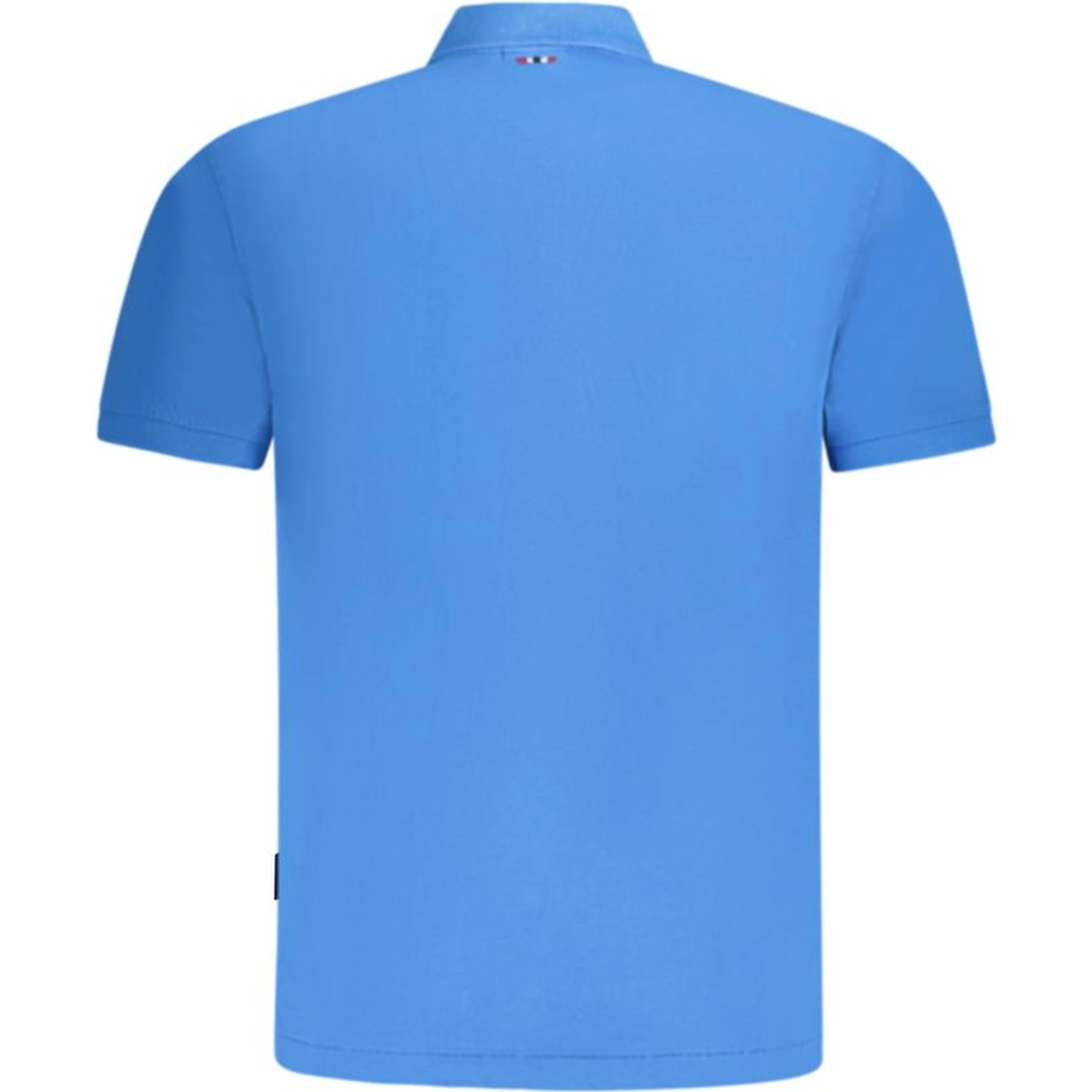 Blue Cotton Polo Shirt