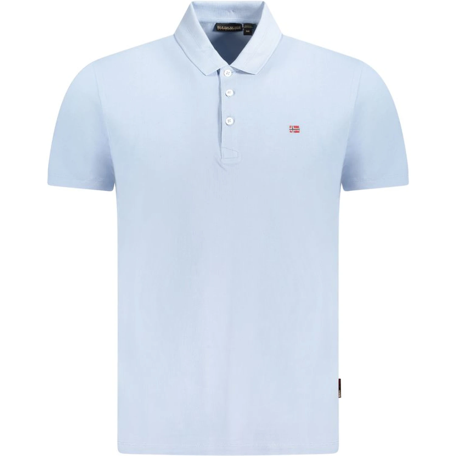 Blue Cotton Polo Shirt
