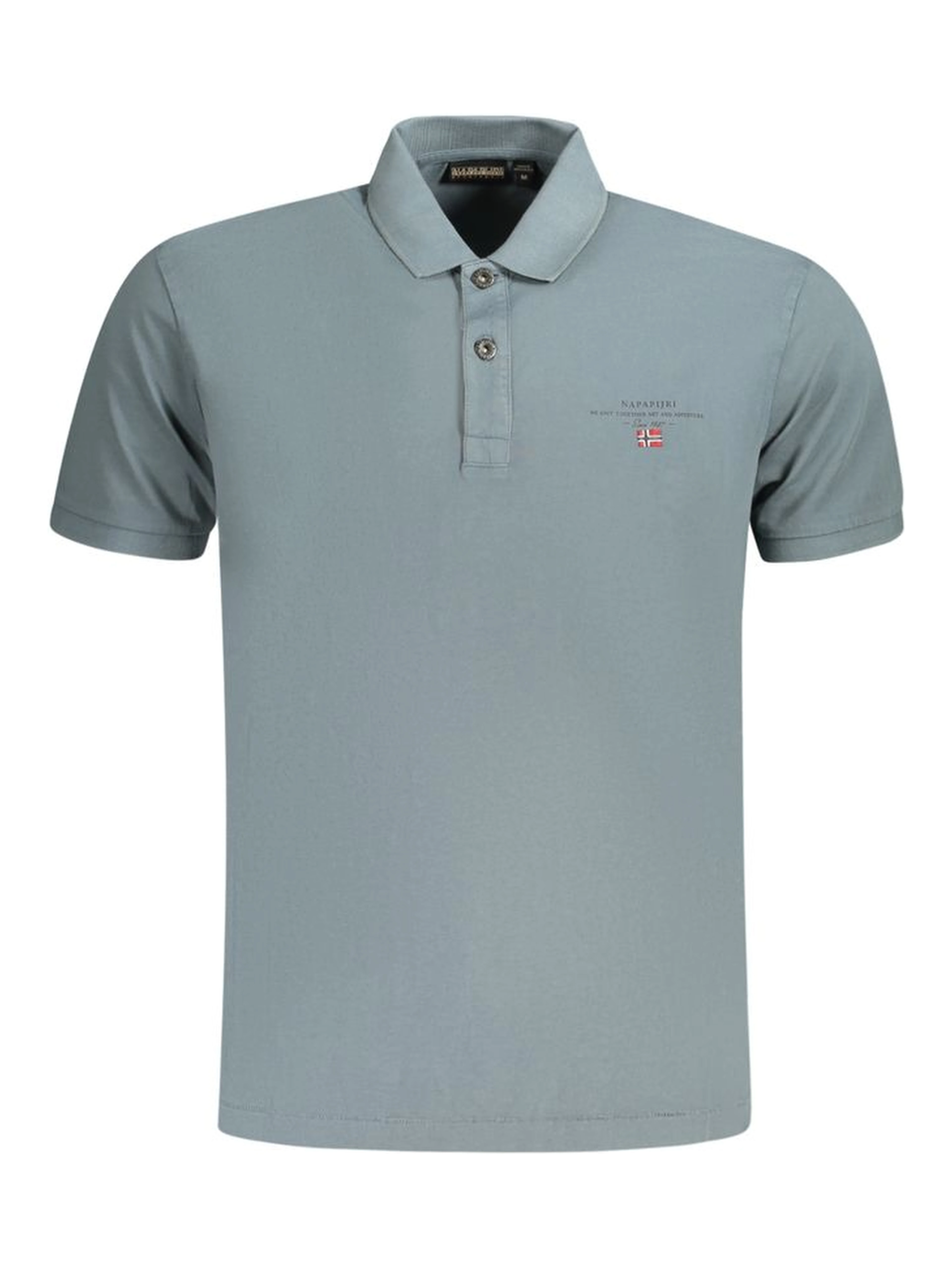 Gray Cotton Polo Shirt