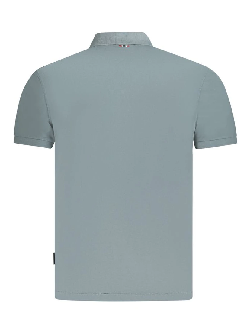 Gray Cotton Polo Shirt