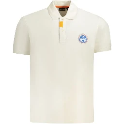 White Cotton Polo Shirt