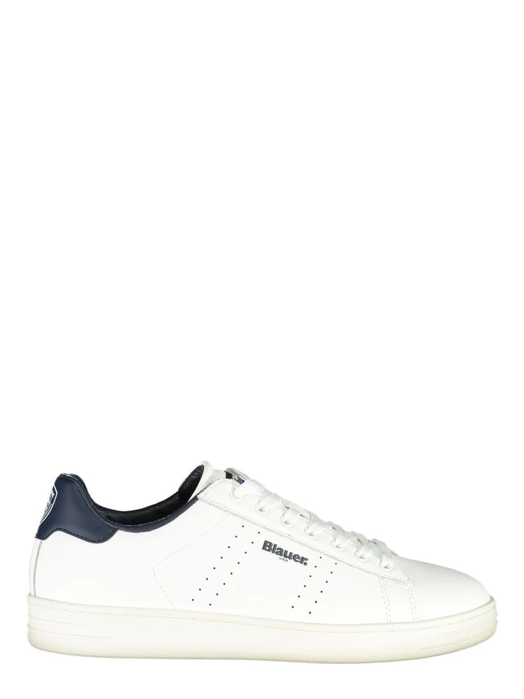 White Polyester Sneaker