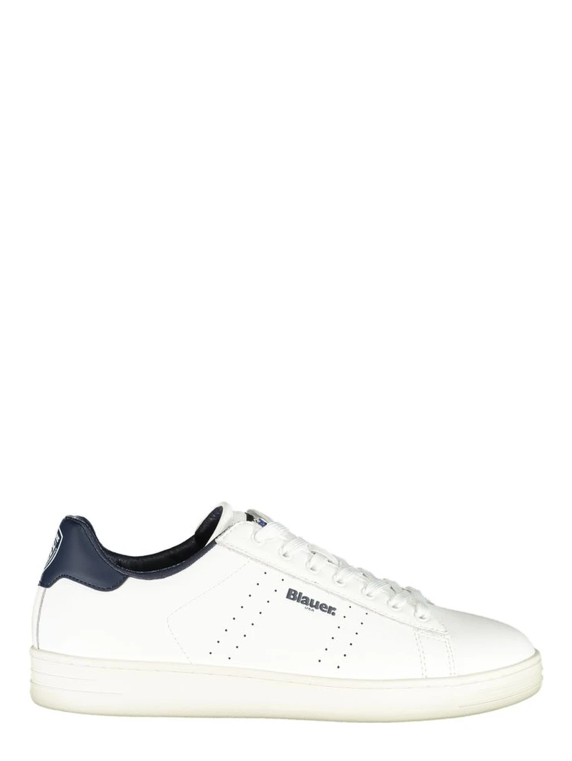 White Polyester Sneaker