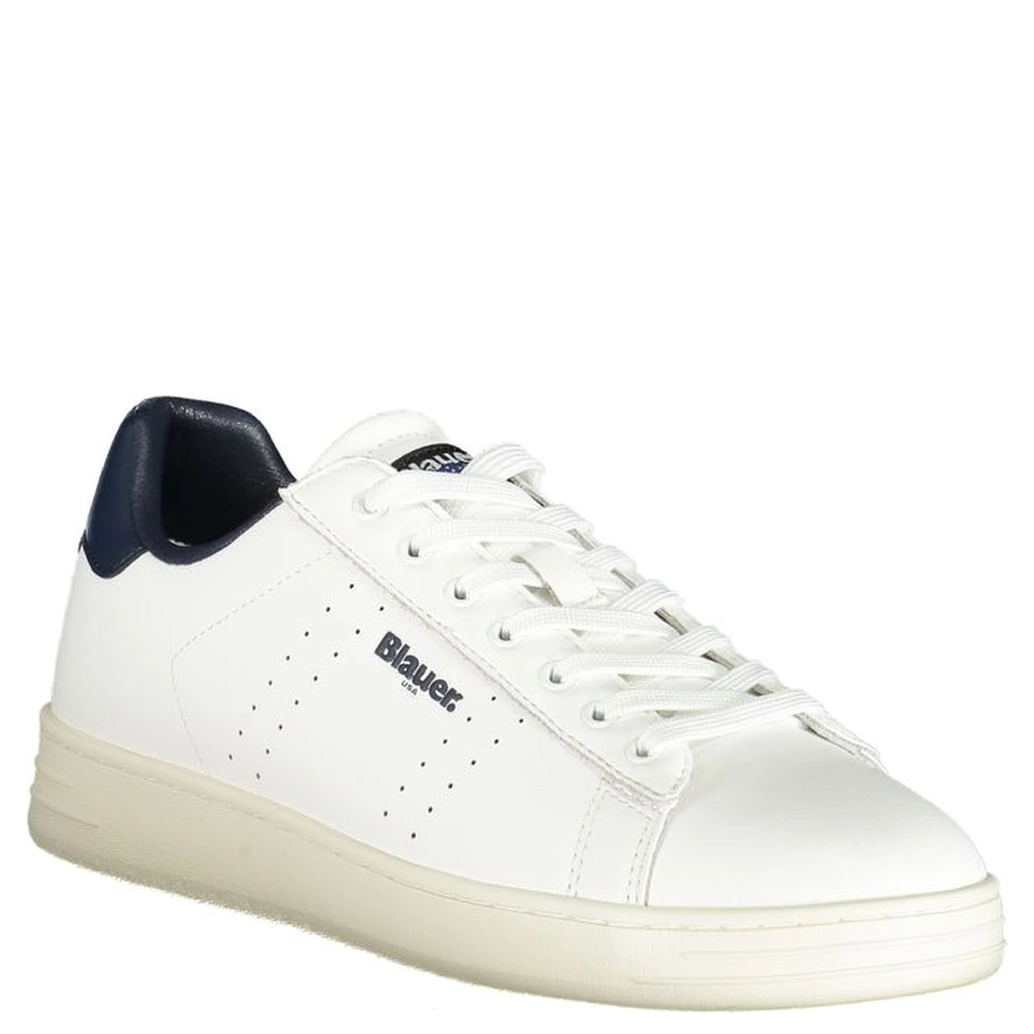 White Polyester Sneaker