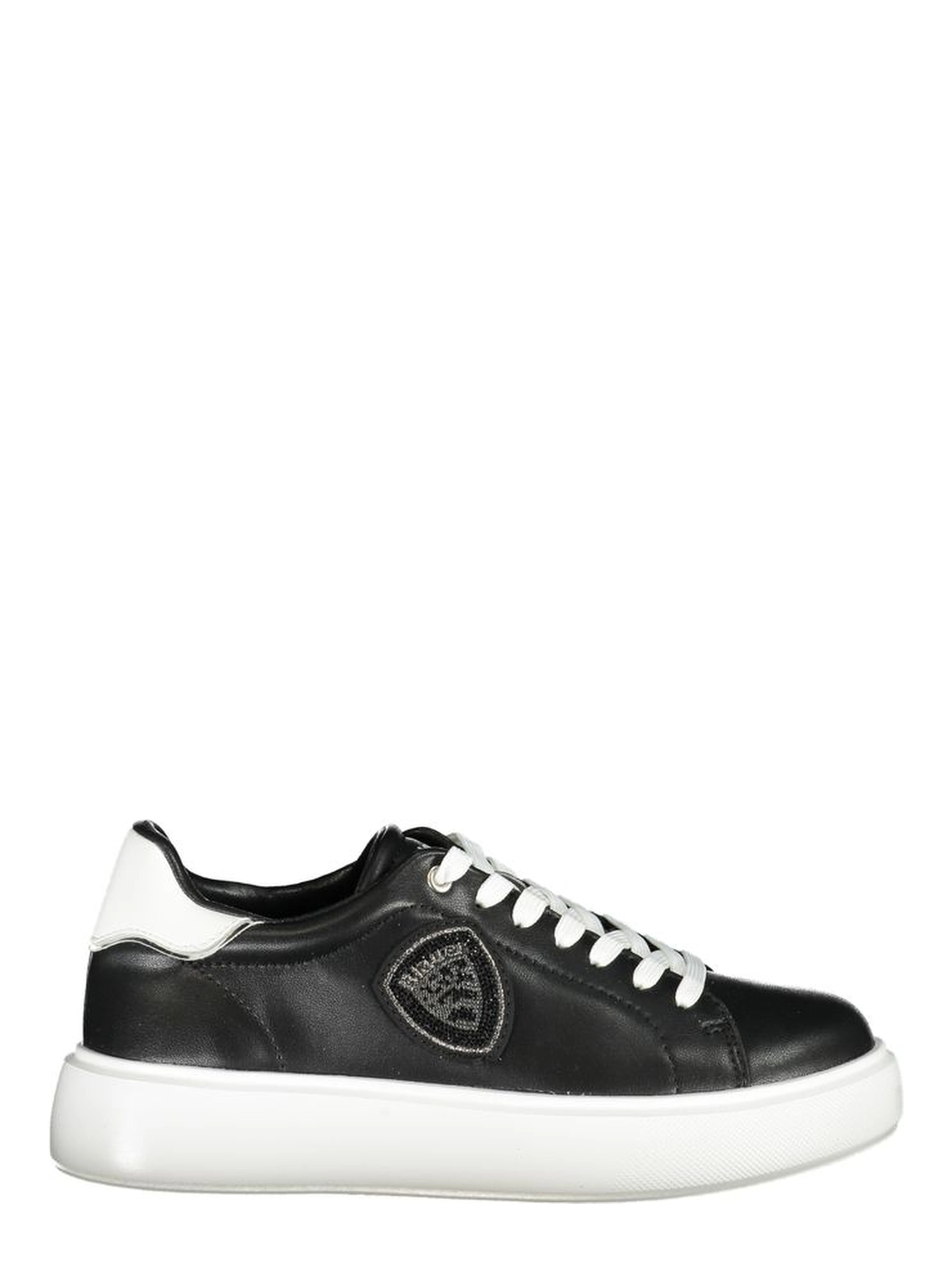 Black Polyester Sneaker