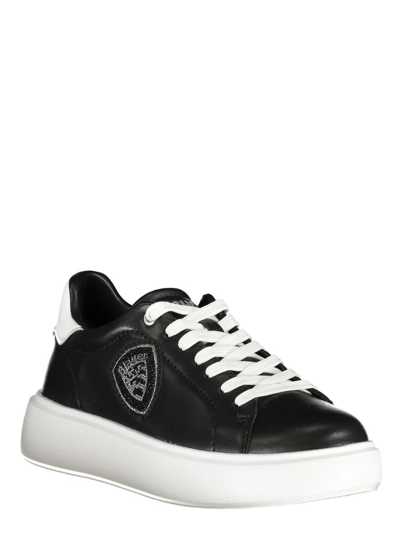 حذاء رياضي أسود من البوليستر