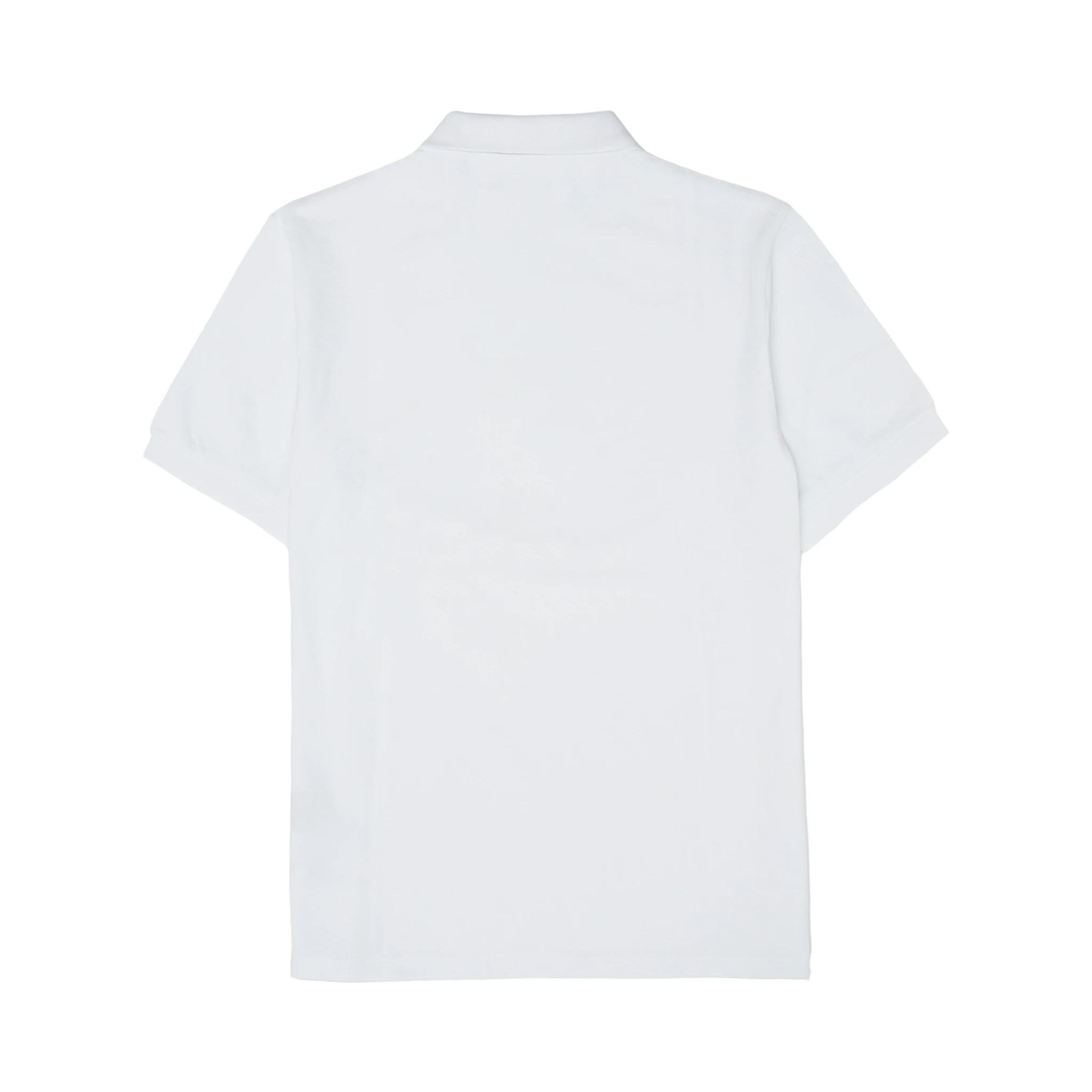 White Cotton Collared Polo Shirt