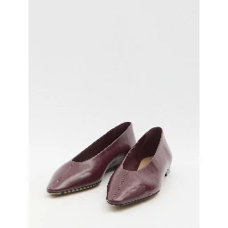 Burgundy Sofia ballet flats