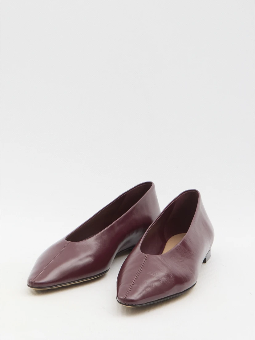 Burgundy Sofia ballet flats