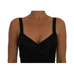 Romper Bodysuit Black Floral Stretch Dress