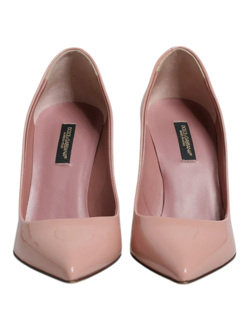 Pink Patent Leather Stiletto Heel Pumps Shoes