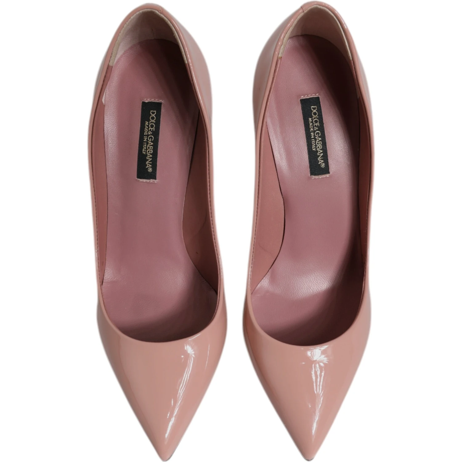 Pink Patent Leather Stiletto Heel Pumps Shoes