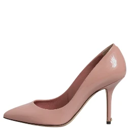 Pink Patent Leather Stiletto Heel Pumps Shoes