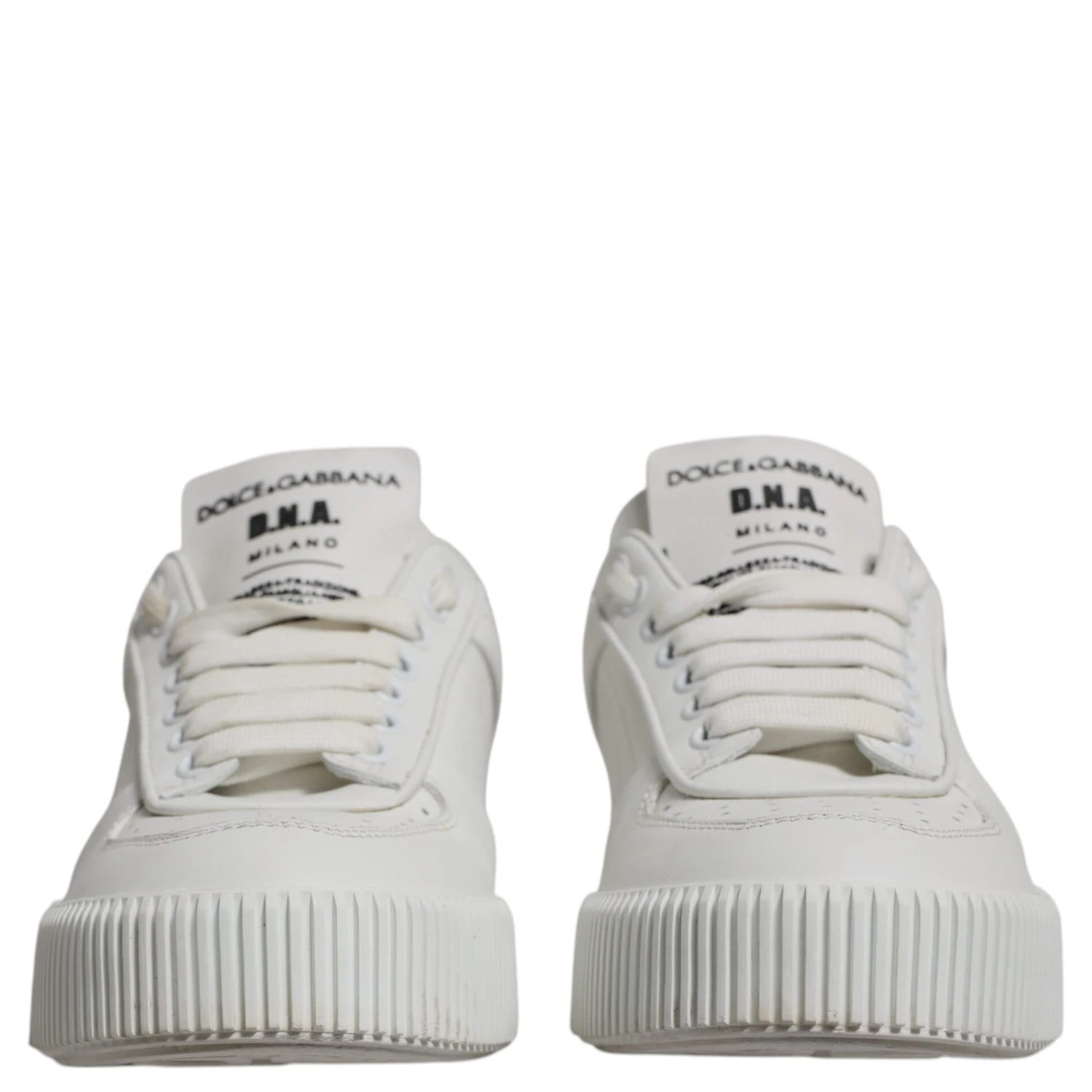 White Miami Leather Low Top Sneakers Shoes