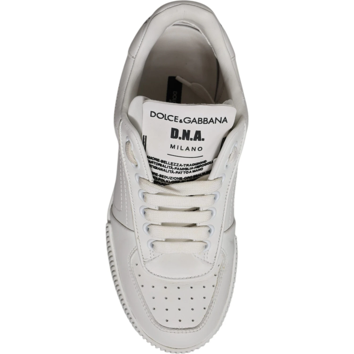 White Miami Leather Low Top Sneakers Shoes