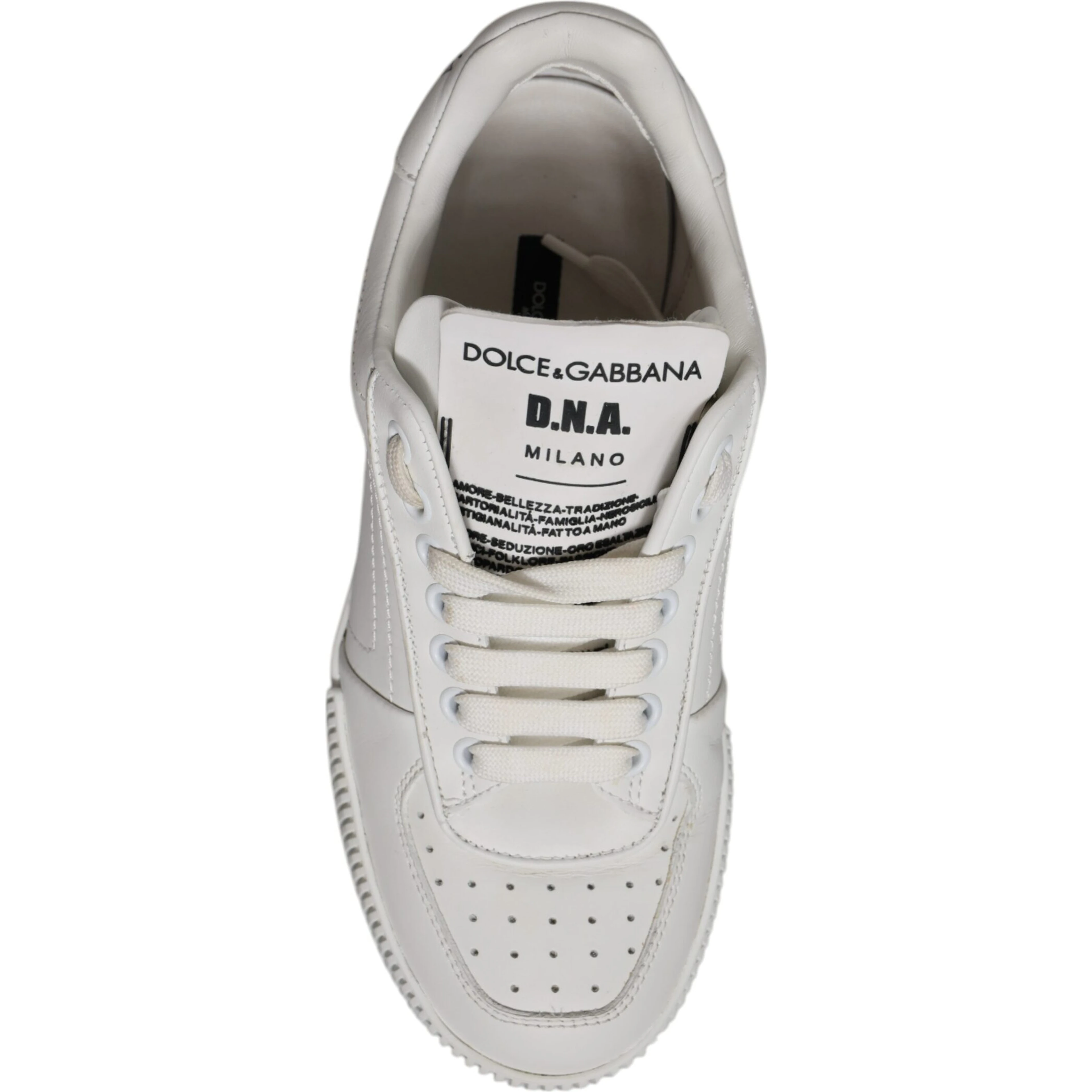 White Miami Leather Low Top Sneakers Shoes
