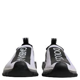 White Black Slip On Sorrento Sneakers Shoes