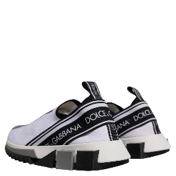 White Black Slip On Sorrento Sneakers Shoes