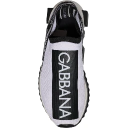 White Black Slip On Sorrento Sneakers Shoes
