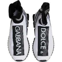 White Black Sorrento Socks Sneakers Shoes
