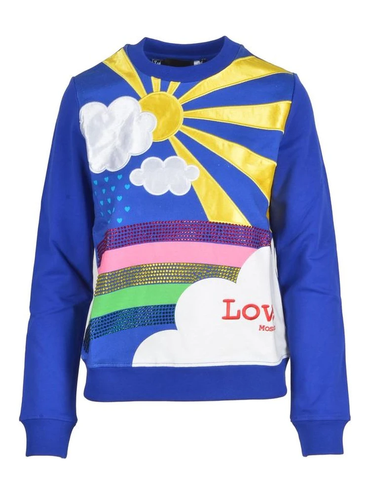 Blue Cotton Sweatshirt