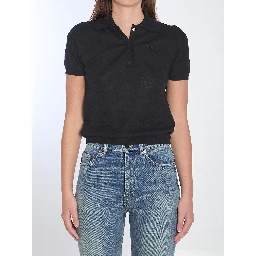 Polo shirt with embroidered logo