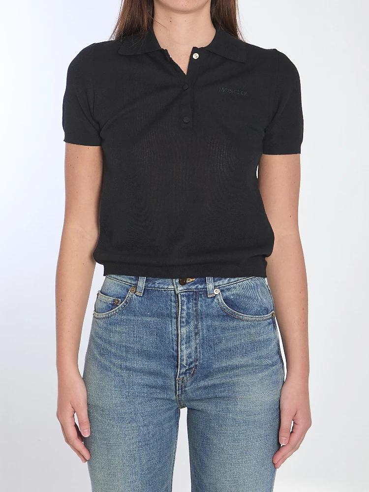 Polo shirt with embroidered logo